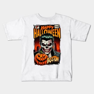 Boston Halloween Kids T-Shirt